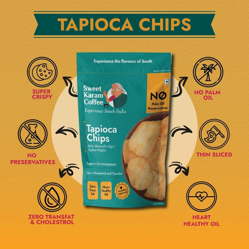 Sweet Karam Coffee Kerala Tapioca Kappa Chips